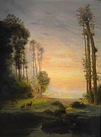 The Sun Drinks the Dew, Oil on Canvas by Antoine Chintreuil